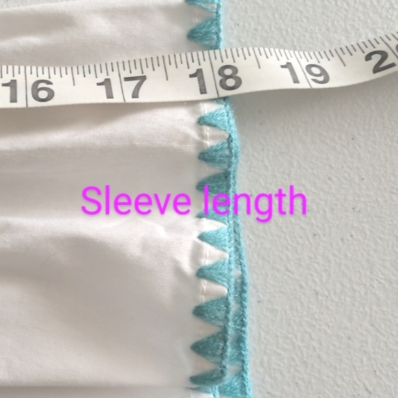 Talbots White Tunic with Colorful Trim - Picture 7 of 9